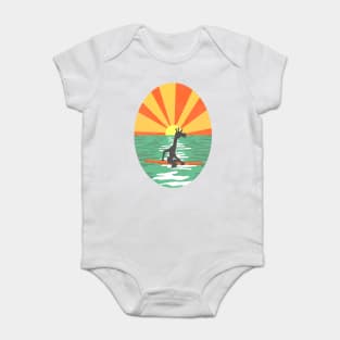 Surf Unicorn Baby Bodysuit